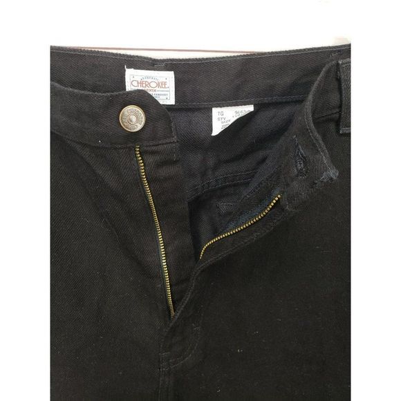 VTG Cherokee Men's Shorts Size 42 Black Denim Shorts Style T101B 9" Mexico - Picture 8 of 8